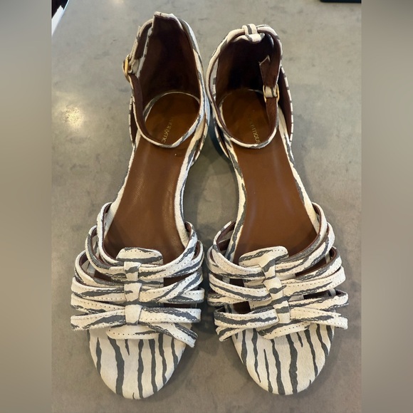 New Anonymous MAREIKE 10 Zebra Print Sandals - Picture 2 of 7